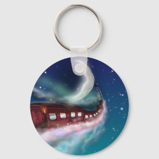 Train Voyage to the Moon Keychain