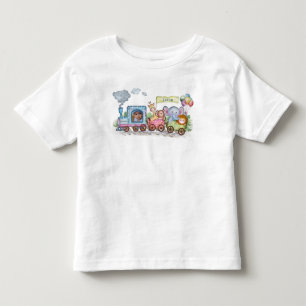 Train watercolor cute toddler t-shirt