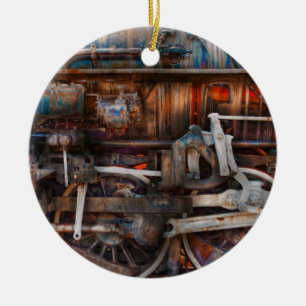 Train - With age comes beauty Ceramic Ornament