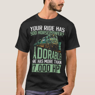 Train Worker And Railroad Worker Locomotive Engine T-Shirt
