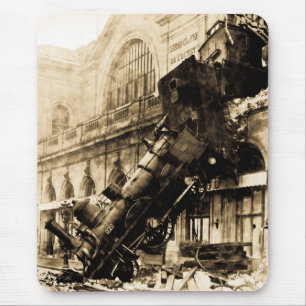 Train Wreck at Montparnasse , 22 October 1895 Mouse Pad