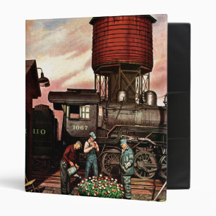 Train Yard Flower Garden by Stevan Dohanos Binder