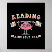 Train Your Brain Reading Books Reader Librarian Fu