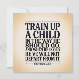 Train Your Child Up Invitation