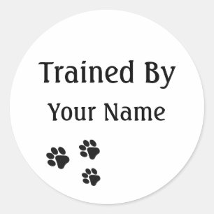 Trained By Your Name Custom Ex Sticker