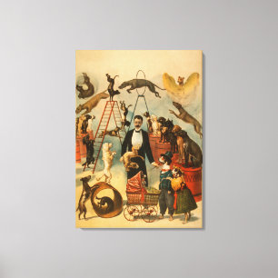 Trained Dog Act Theatrical Poster Canvas Print