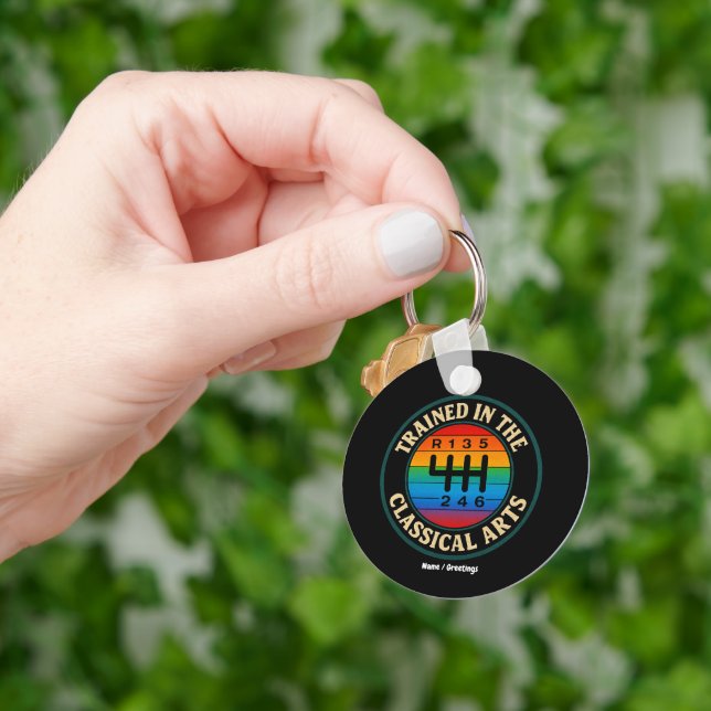 Trained in The Classical Arts Manual Transmission  Keychain (Hand)