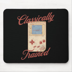 Trained Vintage Retro Video Game Handheld Games  Mouse Pad