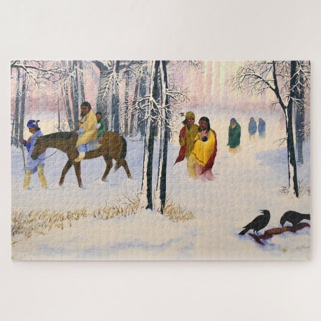 Traînée de puzzle de beaux-arts de larmes (Horizontal)