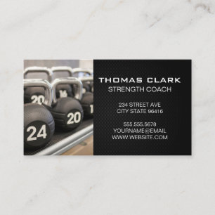 Trainer   Kettle Bell Weights Business Card