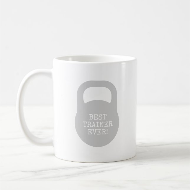 Trainer style kettlebell cover coffee mug (Left)