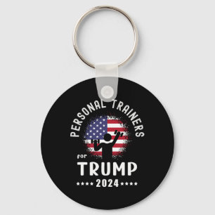 Trainers For Trump 2024 American Flag Vote Trump Keychain
