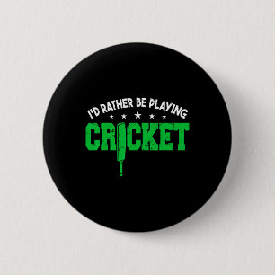 Training Cricket Player Cricket Men 2 Inch Round Button