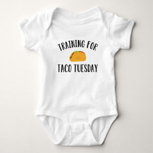 Training For Taco Tuesday Funny Baby Bodysuit