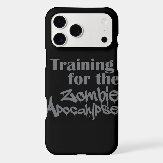 Training For The Zombie Apocalypse Funny (Back)