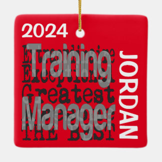 Training Manager Extraordinaire CUSTOM Ceramic Ornament
