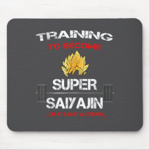 Training To Become A Super Saiyajin - Fun Fitness Mouse Pad