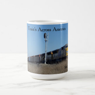 Train's Across America Hot Beverage mug. Magic Mug