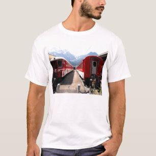 Trains at Engelberg in the Swiss alps T-Shirt