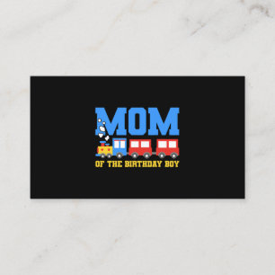 Trains Birthday Theme Mom Birthday Boy Train Birth Business Card