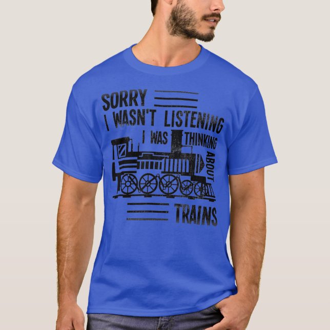 Trains Collector Railroad Conductor Model Train T-Shirt (Front)