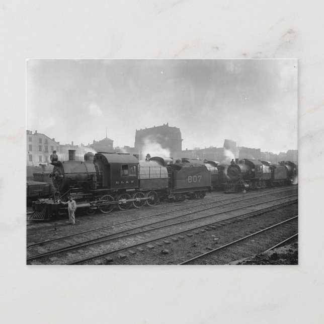 Trains de fret Scranton Pa. Carte postale (Devant)