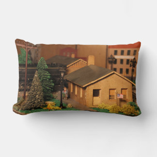 Trains de Lionel et coussin d'après-guerre de