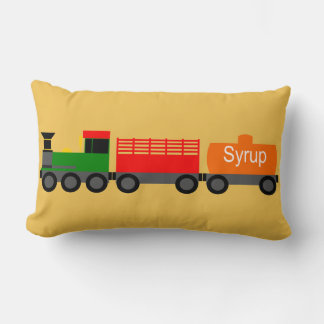 Trains Lumbar Pillow
