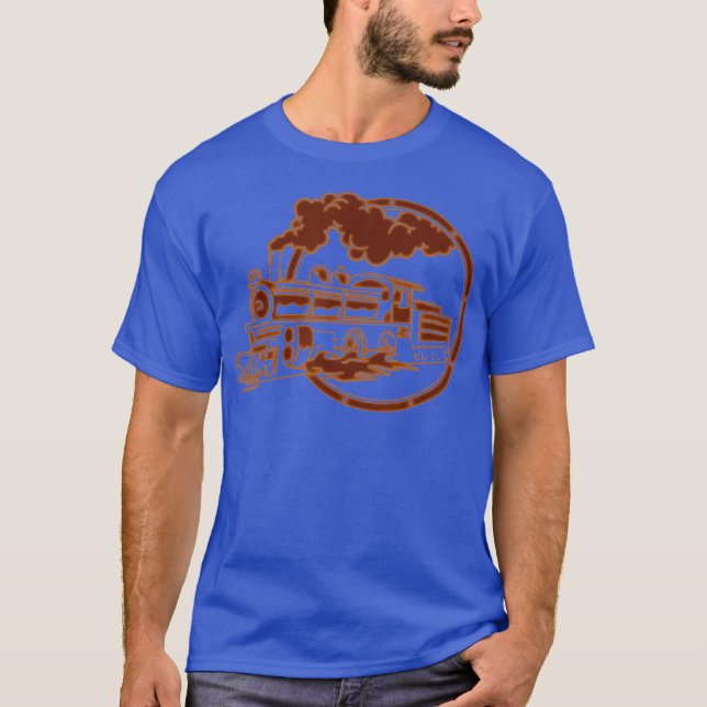Trains Operator Railroad Locomotive  Train T-Shirt (Front)