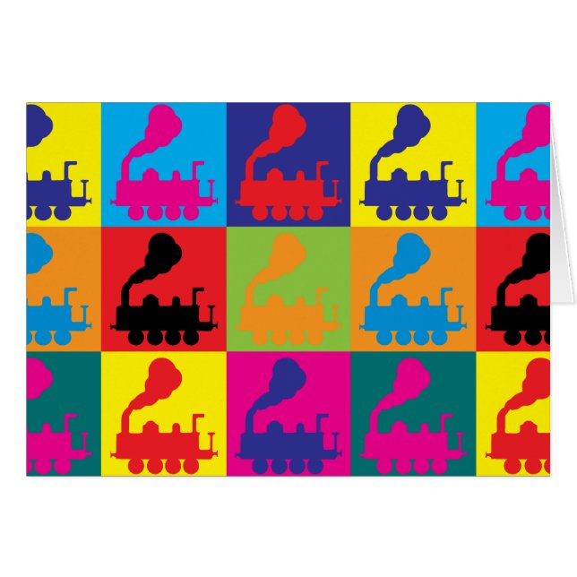 Trains Pop Art (Front Horizontal)