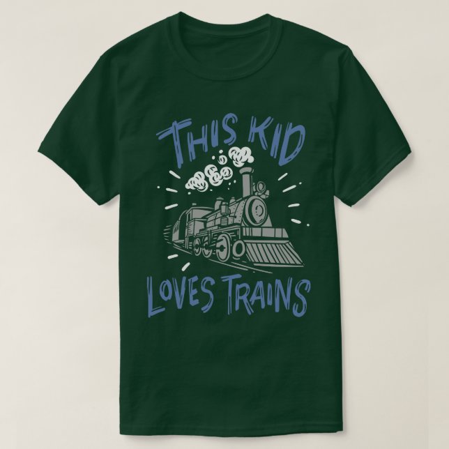 Trains Train Lover Model Trains T-Shirt (Design Front)