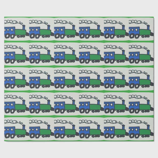 Trains Wrapping Paper (Seam)