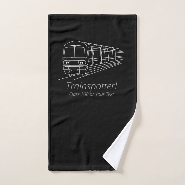 Trainspotter Class 168 Railfan UK Railway Diesel  Hand Towel (Hand Towel)