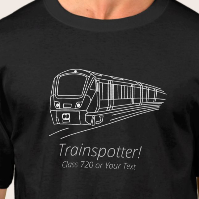 Trainspotter Class 720 UK Train Railway Railfan  T-Shirt (Creator Uploaded)