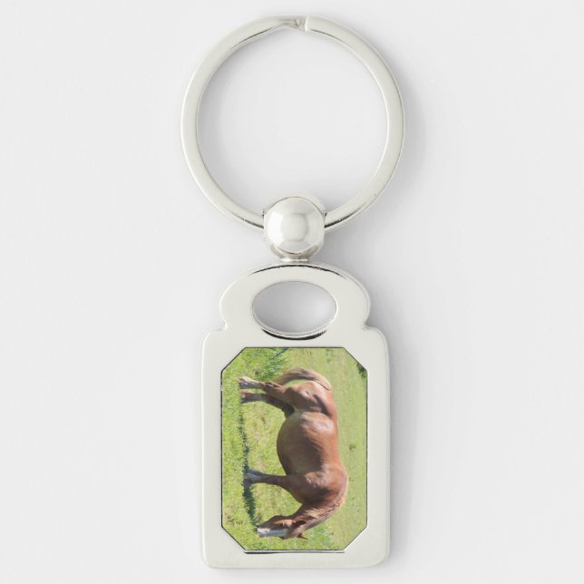 Trait Breton horse Keychain (Front)
