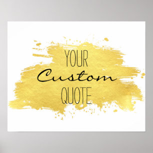 Trait de peinture de feuille d'or Impression de de