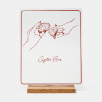 trait rouge de la barre d'huîtres