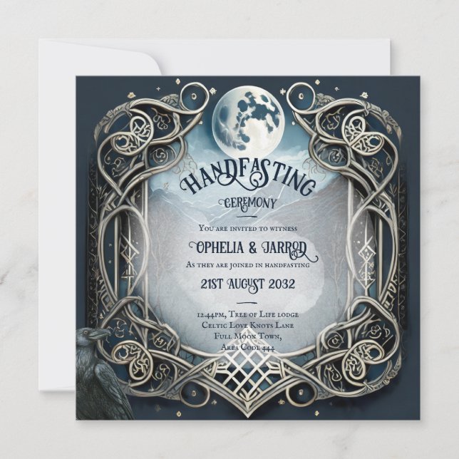TRAITEMENT DES INVITATIONS DROUID CELTIC WICCA LUN (Devant)