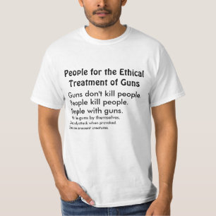Traitement moral de T-shirt d'armes à feu