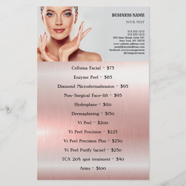 TRAITEMENTS FACIAUX Beauté Salon prospectus (Devant)