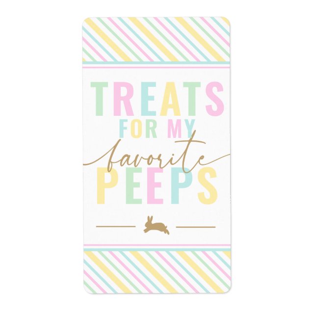 Traitements Pour Mes Peeps Sticker Pastel Bunny Pâ (Devant)