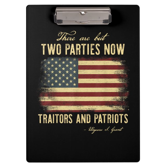 Traitors and Patriots  Clipboard (Front)