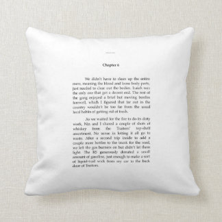 TRAITORS EXCERPT throw pillow