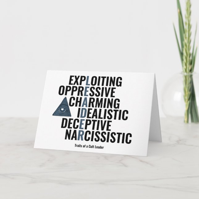 Traits of a Cult Leader Card (Front)