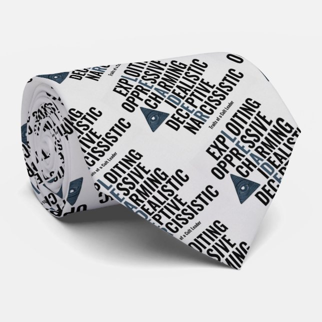 Traits of a Cult Leader Tie (Rolled)