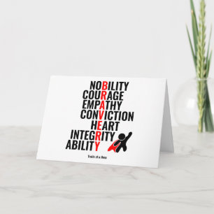 Traits of a Hero Card