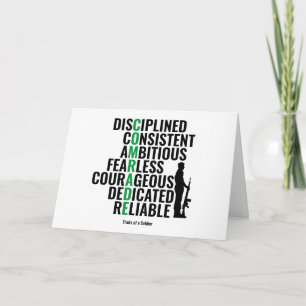 Traits of a Soldier Card