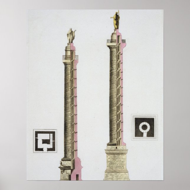 Trajan's column, Rome, from 'Le Costume Ancien et Poster (Front)