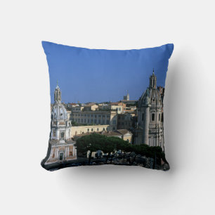 Trajan's Column Rome Italy Throw Pillow
