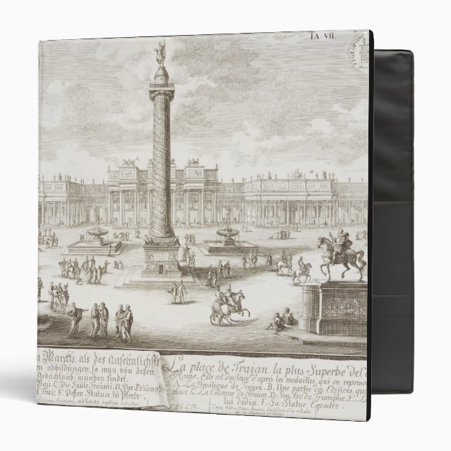 Trajan's Square Rome, from 'Entwurf einer historis Binder (Front/Inside)